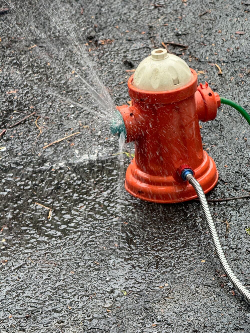 Fisher-Price Vintage Fire Hydrant Hose Sprinkler 1988